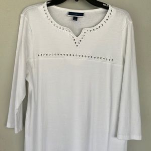Lg Karen Scott White Top
